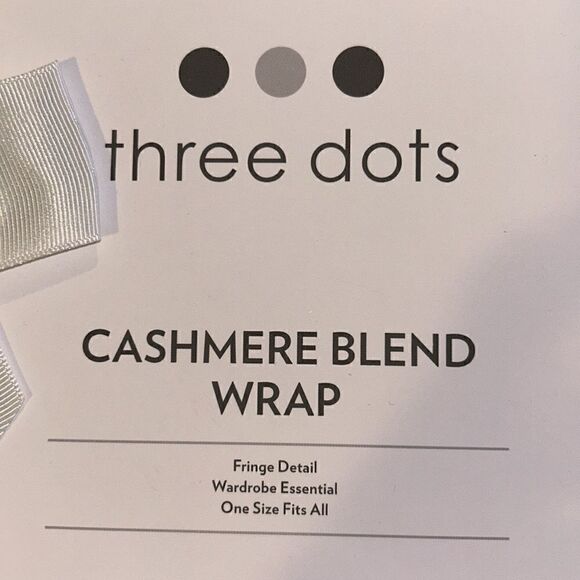 NEW Three Dots Cashmere Blend Wrap - Picture 2 of 7